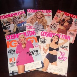 5 Cosmopolitan magazines